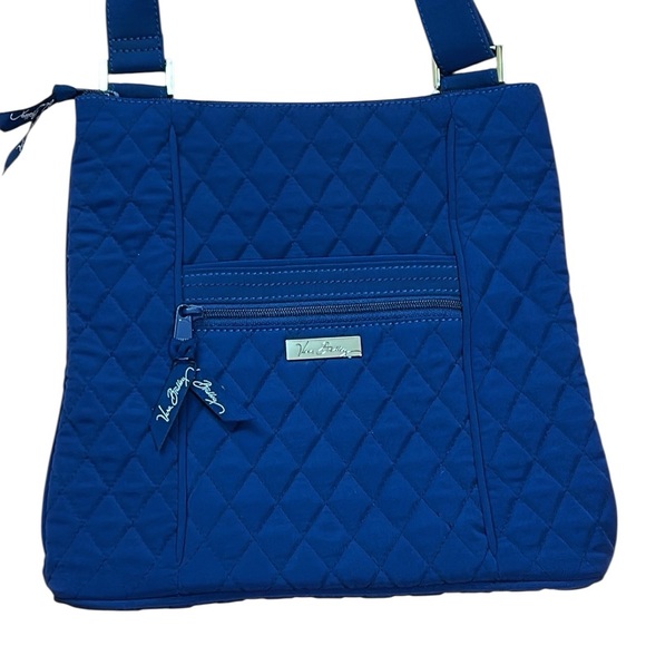 NWOT Vera Bradley Quilted Blue Crossbody Shoulder Bag Adjustable shoulder strap - Picture 1 of 15